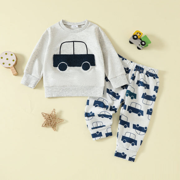 Conjunto Térmico: Suéter de Dos Piezas con Pantalón Largo de Algodón