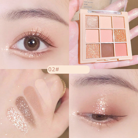 Paleta de Sombras de Ojos 9 Colores Tierra - Maquillaje Profesional - Image 14