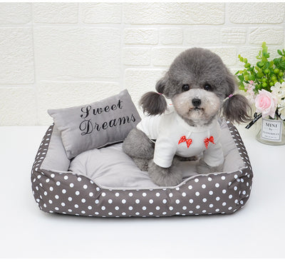 Cama Estampada de Cuatro Estaciones para Perros Pequeños - Image 8