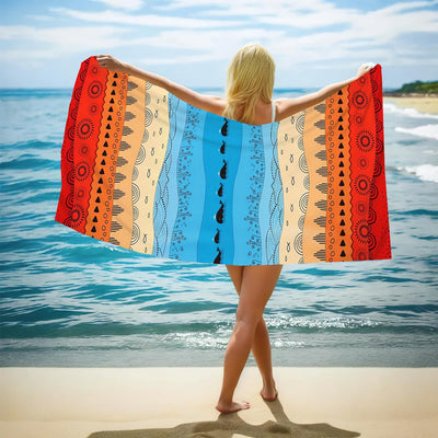 Toalla de Playa Bohemia Estampada - Absorbente y Versátil - Image 3