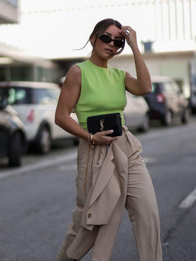 Blusa Cropped Anudada sin Espalda ni Mangas - Image 13