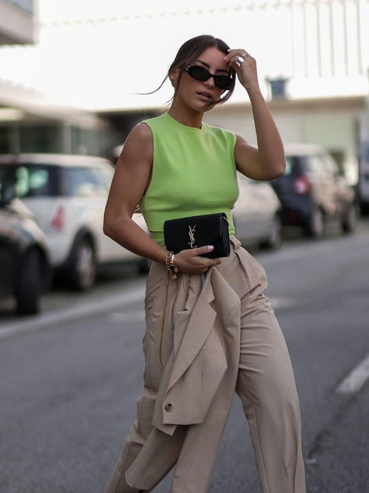 Blusa Cropped Anudada sin Espalda ni Mangas - Image 13