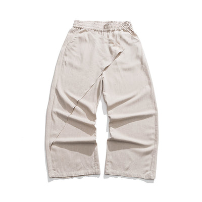 Pantalones Holgados de Algodón y Lino - Estilo Retro Tallas Grandes para Hombre - Image 7