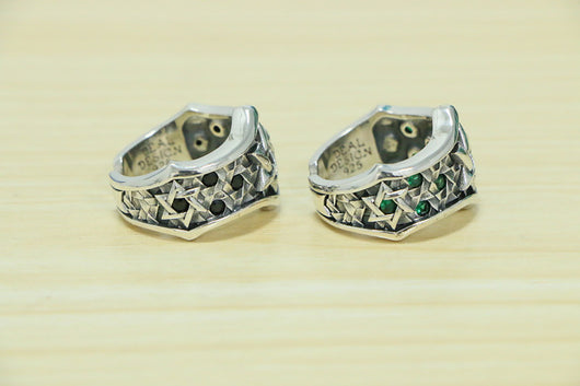 Anillo con Estrella de David Personalizada Incrustada - Image 3