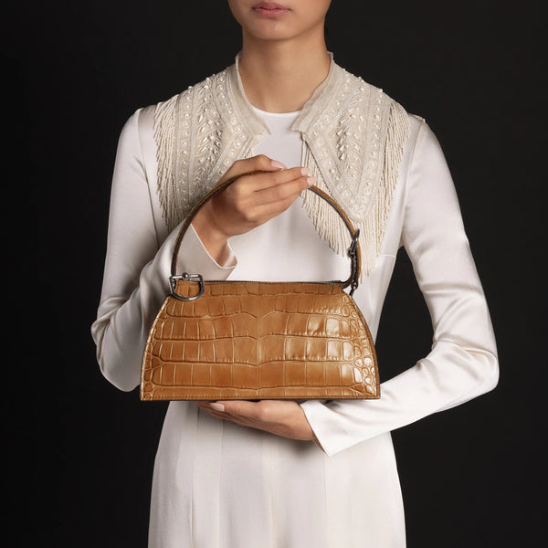 Bolso Retro Elegante de Cuero con Diseño Diagonal - Estilo Sofisticado para Mujer