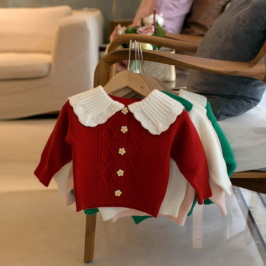 Cardigan Escolar Coreano para Niñas con Solapa - Image 11
