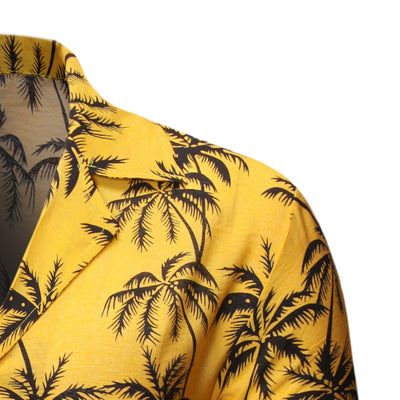 Camisa Suelta con Solapa Estampada para Hombre - Image 10