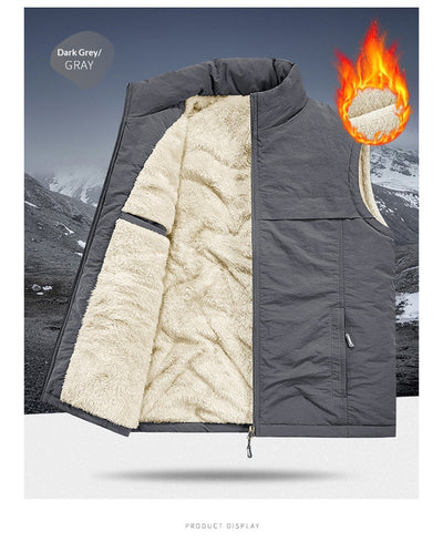 Chaleco Reversible Térmico para Hombre - Forro Polar Grueso y Cálido - Image 14