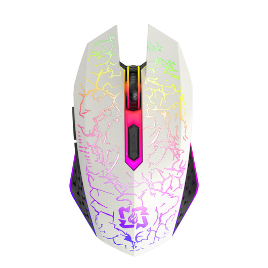 Ratón Gaming Inalámbrico Dual Mode 2.4GHz Recargable con Luz LED Respirable - Image 4