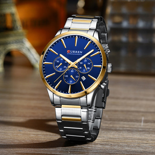 Reloj de Negocios Impermeable para Hombre con Calendario de Seis Manecillas - Image 26