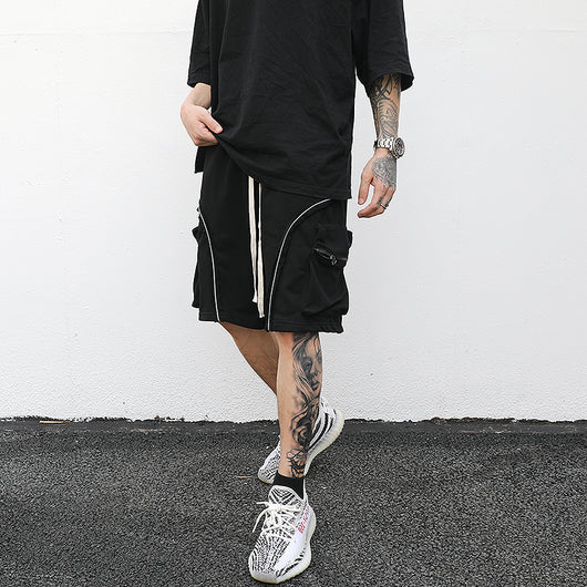 Shorts Terry con Detalles Reflectantes y Cordón - Image 9