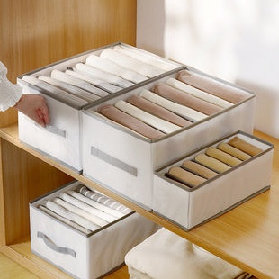 Caja Organizadora de Algodón y Lino con Diseño de Ranuras Estrechas - Image 20