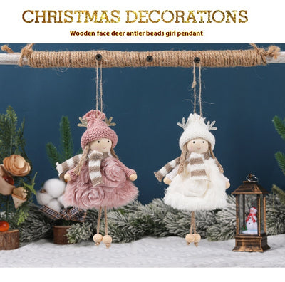 Muñeca Decorativa Navideña con Astas y Alas de Ángel - Image 9