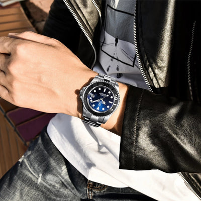 Reloj Automático de Acero Inoxidable Resistente al Agua para Hombre - Image 27