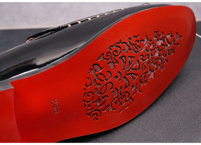 Zapatos de Cuero Slip-On Retro con Punta Elevada para Hombre - Image 11