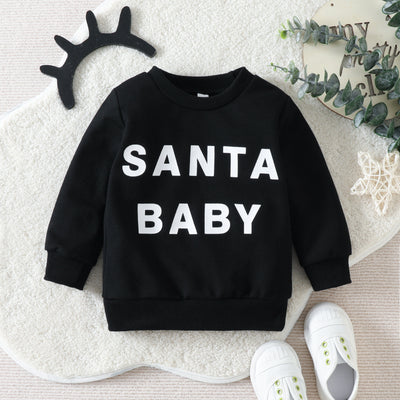 Suéter Navideño Infantil con Estampado de Letras - Image 3