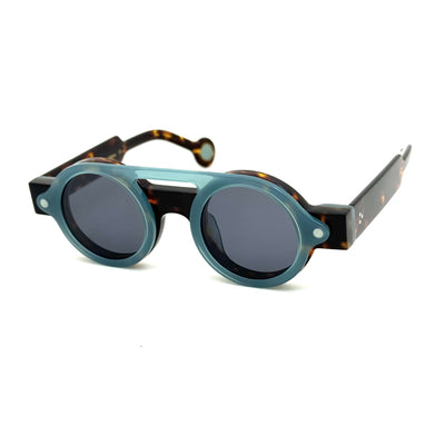 Gafas de Sol Polarizadas Azul Klein con Diseño Geométrico Circular - Image 13