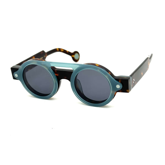Gafas de Sol Polarizadas Azul Klein con Diseño Geométrico Circular - Image 13