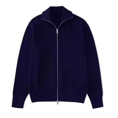 Cardigan para Hombre con Cuello Tipo Solapa y Cierre de Cremallera - Image 2