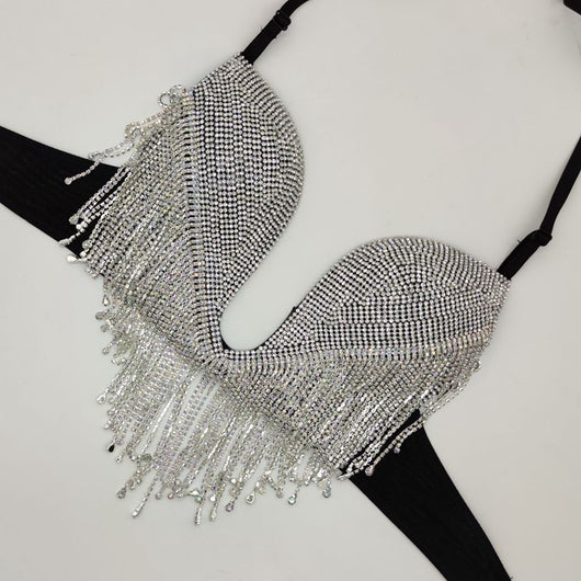 Bikini Triángulo Diamond Tassel con Copa Micro Reforzada - Image 5