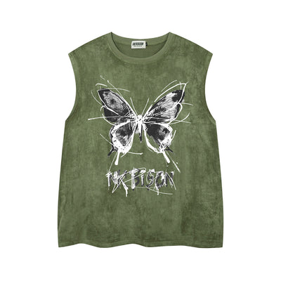 Playera Chaleco con Estampado de Mariposas para Hombre - Image 5