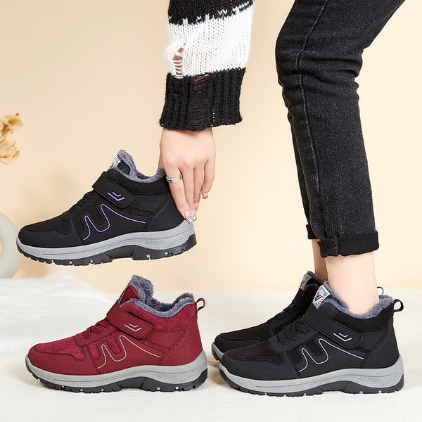 Botas de Invierno para Nieve con Velcro - Algodón Cálido y Seguro