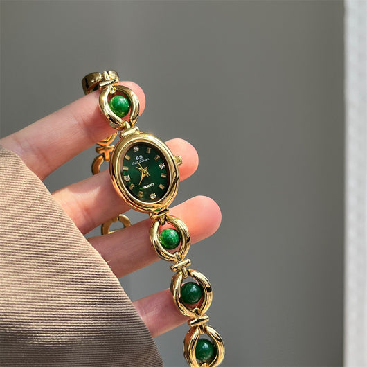 Pulsera de Ámbar con Diseño de Cadena - Lujo Minimalista y Elegancia Sofisticada - Image 3