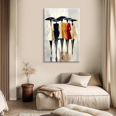 Cuadro Pintura al Óleo Abstracto Mujer Africana - Arte Moderno sin Marco - Image 5