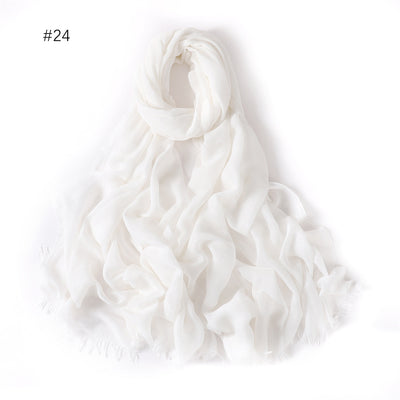 Pashmina Modal Fina Transpirable - Chal Ligero Monocromático para Mujer - Image 29