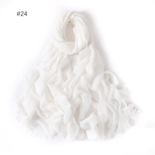 Pashmina Modal Fina Transpirable - Chal Ligero Monocromático para Mujer - Image 29