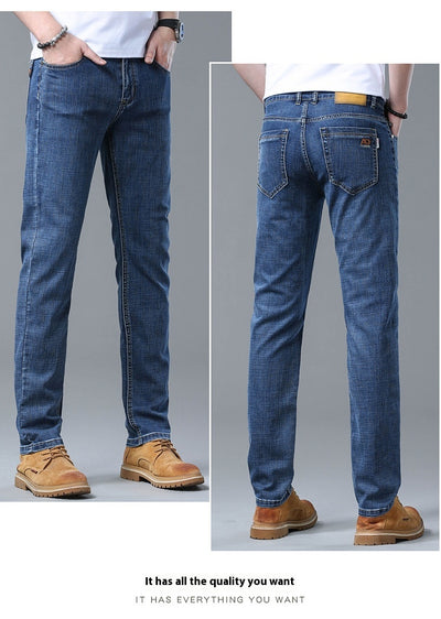 Jeans Rectos Sueltos de Seda de Hielo para Verano - Image 15