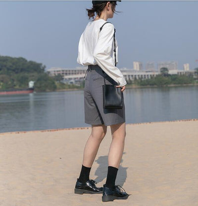 Shorts Casuales Holgados de Cintura Alta para Primavera - Image 6