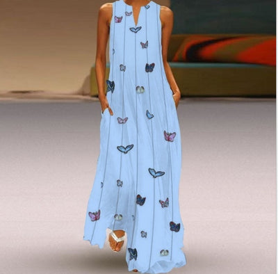 Vestido Casual Mariposa sin Mangas - Image 3
