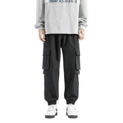 Pantalones Cargo Holgados con Bolsillos y Puños Ajustables - Image 4