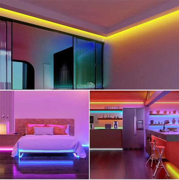 Tira de Luz Neon LED RGB Flexible con Control Remoto Impermeable