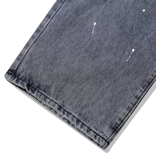 Jeans Azul Lavado con Bordado de Calavera para Hombre - Image 10