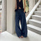 Pantalones Vaqueros Anchos con Cintura Elástica y Cordón Ajustable