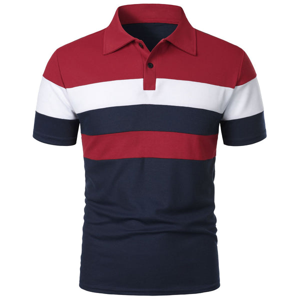 Camiseta Deportiva Hombre Rayas Pecho Contraste - Image 6