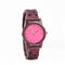 Reloj de Madera para Mujer con Esfera de Concha - Cuarzo Casual Violeta