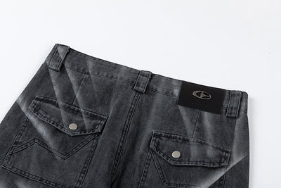 Pantalones Vaqueros Rectos Metal Spray High Street - Estilo Urbano - Image 9