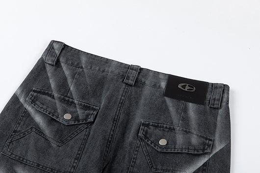 Pantalones Vaqueros Rectos Metal Spray High Street - Estilo Urbano - Image 9