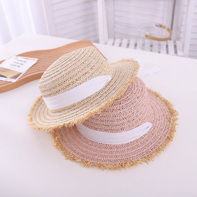 Sombrero de Paja Calado Protección Solar Estilo Británico - Image 4