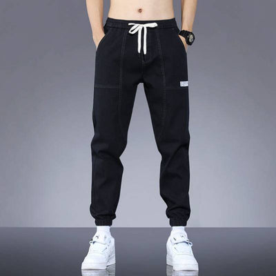 Pantalones Tobilleros Patchwork Estilo Coreano para Hombre