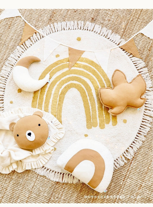 Tapete Redondo con Borlas para Cuarto Infantil - Image 13