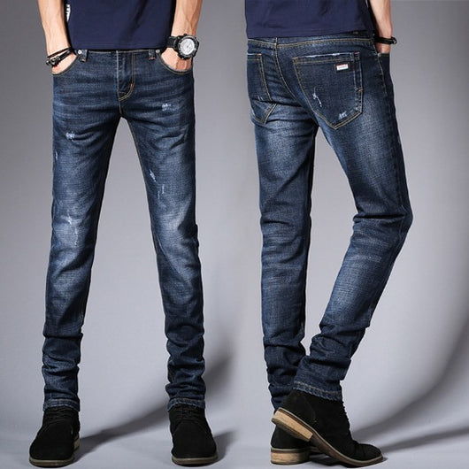 Pantalón Jeans Slim Fit Plus Terciopelo Grueso Stretch Ejecutivo - Image 9