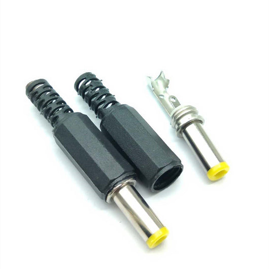 Conector de Alimentación DC 12V Tipo Ensamble para Monitor - Clavija Soldada de 14MM