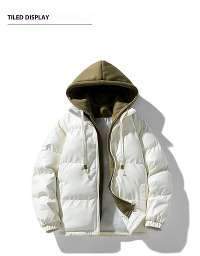 Abrigo Acolchado Coreano con Capucha - Diseño Moderno de Dos Capas - Image 11