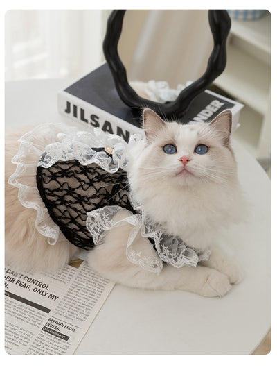 Chaleco de Encaje con Tracción para Gatos y Cachorros - Ropa Ligera para Mascotas - Image 14