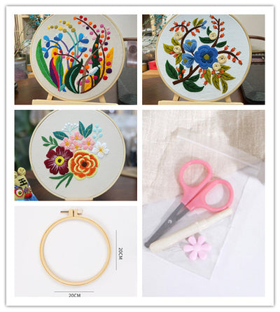 Kit de Costura para Cuadro Tridimensional con Flores Artesanales - Image 34