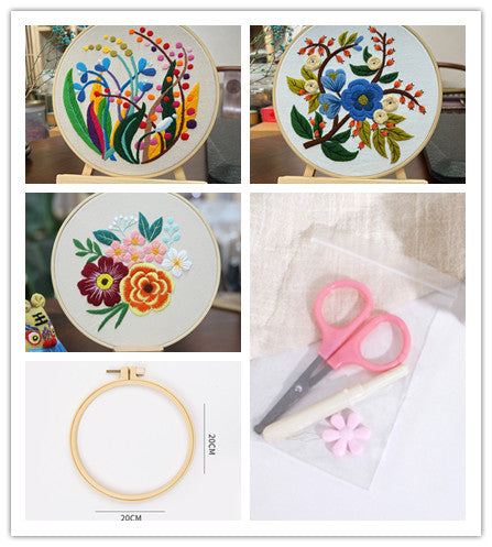 Kit de Costura para Cuadro Tridimensional con Flores Artesanales - Image 34